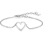 S'Agapõ Ocelový náramek se srdíčkem Click SCK17 + 2 měsíce na vrácení zboží