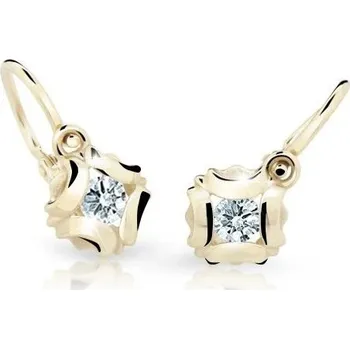 Náušnice Cutie Diamonds Dětské náušnice ze žlutého zlata s brilianty DC2216-10-00-X-1 + 2 měsíce na vrácení zboží