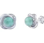 Silvego Stříbrné náušnice s přírodním Larimarem Ariel JSTE14738LR + 2 měsíce na vrácení zboží