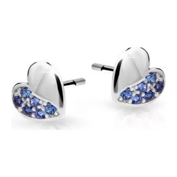 Náušnice Cutie Jewellery Dětské náušnice z bílého zlata C2160-30-X-2 modrá + 2 měsíce na vrácení zboží