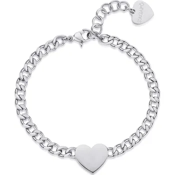 Náramek S'Agapõ Romantický ocelový náramek se srdíčkem My love SYL13 + 2 měsíce na vrácení zboží