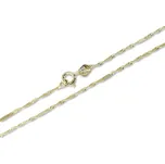 Soliter Zlatý řetízek Lambáda s destičkami 42 cm 271 115 00248 + 2 měsíce na vrácení zboží