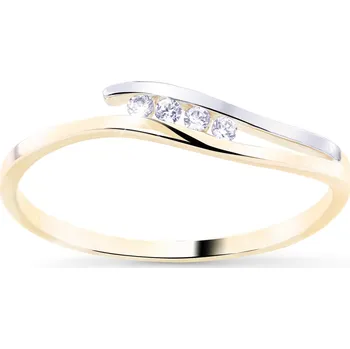 Prsten Cutie Diamonds Krásný bicolor prsten ze zlata s brilianty DZ8026-00-X-1 54 mm + 2 měsíce na vrácení zboží