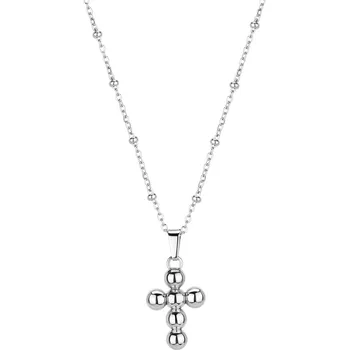 Módní doplněk S'Agapõ Dámský ocelový náhrdelník s křížkem Arcadia SRD01 + 2 měsíce na vrácení zboží