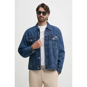 Pánská větrovka Džínová bunda Calvin Klein Jeans 00040EM719 modrá 55J, vel. XL