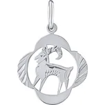 Silvego Stříbrný přívěsek znamení zvěrokruhu Kozoroh - čtyřlístek SILVEGOB10281S01 + 2 měsíce na vrácení zboží