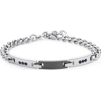 Náramek S'Agapõ Ocelový náramek pro muže s krystaly Titan STI11 + 2 měsíce na vrácení zboží