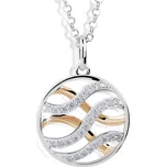 Modesi Náhrdelník J305CZ-R (řetízek, přívěsek) + 2 měsíce na vrácení zboží