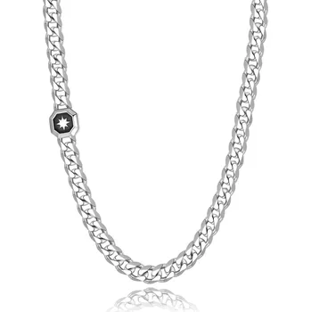 Šperk S'Agapõ Ocelový řetízek pro muže s kompasovou růžicí Pancer Castle SCA02 + 2 měsíce na vrácení zboží