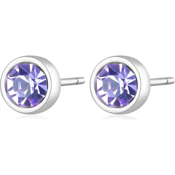 Módní doplněk S`Agapõ Ocelové náušnice s krystaly CLICK SCK22 + 2 měsíce na vrácení zboží