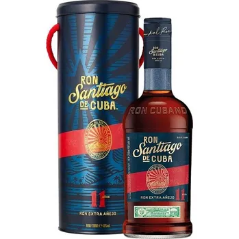 Rum Ron Santiago de Cuba Extra Anejo 11y 40% 0,7 l tuba