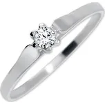 Brilio Zásnubní prsten z bílého zlata se zirkonem 226 001 00992 07 56 mm + 2 měsíce na vrácení zboží