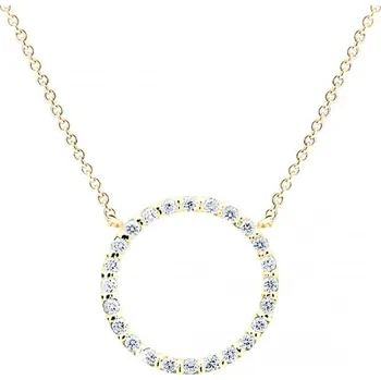 Náhrdelník Cutie Jewellery Náhrdelník ze žlutého zlata se zirkony Z6323-40-10-X-1 40 cm + 2 měsíce na vrácení zboží