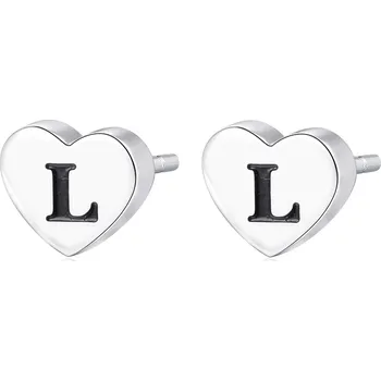 Módní doplněk S'Agapõ Ocelové náušnice s písmenem L Click SCK105 + 2 měsíce na vrácení zboží
