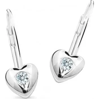 Náušnice Cutie Jewellery Dětské náušnice z bílého zlata C1556-55-X-2 červená + 2 měsíce na vrácení zboží