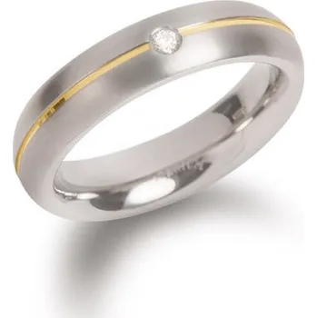 Módní doplněk Boccia Titanium Titanový snubní prsten s diamantem 0130-06 52 mm + 2 měsíce na vrácení zboží