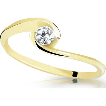 Prsten Cutie Diamonds Něžný zásnubní prsten ze žlutého zlata s briliantem DZ6134-10-X-1 61 mm + 2 měsíce na vrácení zboží