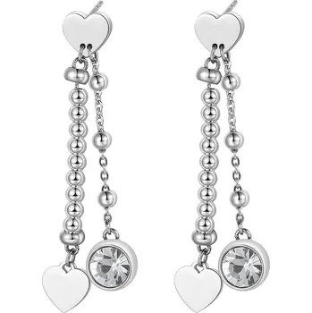 Módní doplněk S'Agapõ Dlouhé ocelové náušnice Aurora SAR14 + 2 měsíce na vrácení zboží