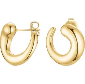 Náušnice Rosefield Moderní pozlacené kruhy Dome JEDSG-J1216 + 2 měsíce na vrácení zboží