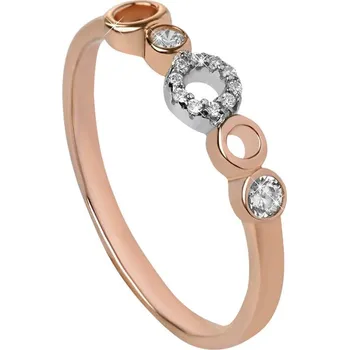 Módní doplněk Silver Cat Bicolor dámský prsten se zirkony Bicolor SC345 58 mm + 2 měsíce na vrácení zboží