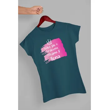 Dámské tričko Dámské tričko Ilona Barva: Petrolejová modrá, Velikost: XS