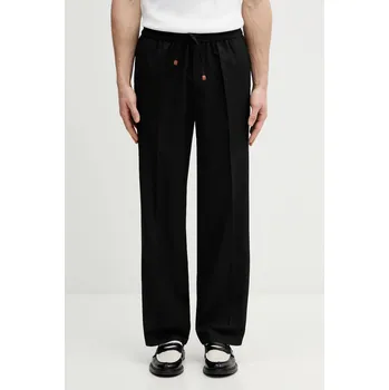 Dámské kalhoty Kalhoty s příměsí vlny Drôle de Monsieur Pantalon Droit, XL, černá, 99X