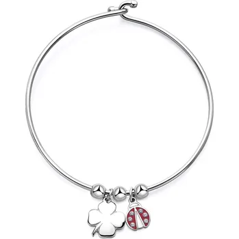 Náramek S'Agapõ Pevný ocelový náramek pro štěstí Feelings SFE14 + 2 měsíce na vrácení zboží