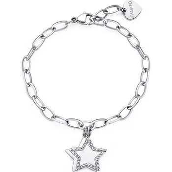 Náramek S'Agapõ Ocelový náramek pro ženy Hvězdičky Message SSG17 + 2 měsíce na vrácení zboží