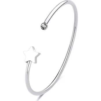 Náramek S'Agapõ Otevřený pevný náramek Hvězda s krystalem Click SCK240 + 2 měsíce na vrácení zboží