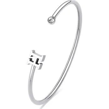 Náramek S'Agapõ Otevřený pevný náramek s písmenem H Click SCK219 + 2 měsíce na vrácení zboží