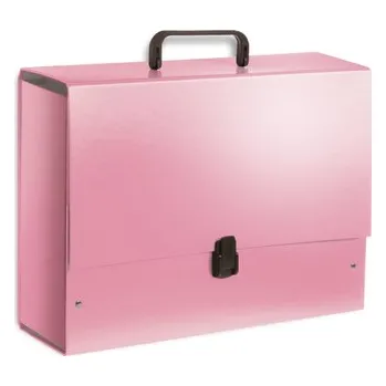 Archivační box Teczka z rączką B4 Jumbo Kolor jasny róż 35 x 25,5 x 10 cm, Tadeo