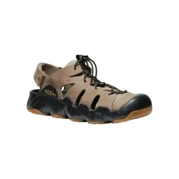 Pánské sandále KEEN HYPERPORT FISHERMAN LEATHER M brindle/oak buff US 8,5 / EU 41,0 / UK 7,5 / 26,5 cm; Hnědá sandály + DÁREK DLE VÝBĚRU!