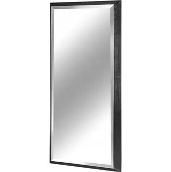 Zrcadlo Fazetové zrcadlo v černém rámu 80x180 cm 12F-390