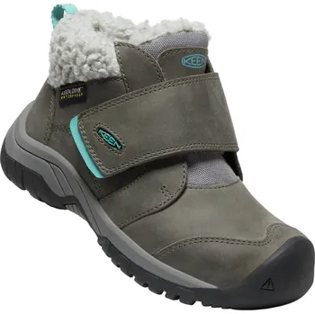 Dětská treková obuv Keen KOOTENAY IV MID WP CHILDREN steel grey/porcelain boty