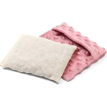 Polštář BabyOno Minky nahřívací polštářek s třešňovými peckami růžový 16 x 13 cm