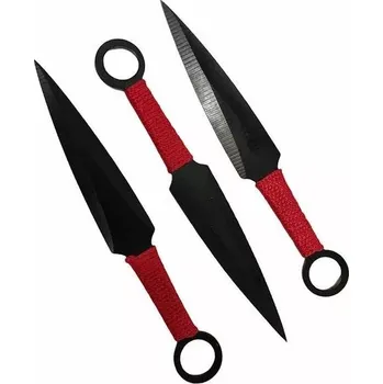FOXTER Sada vrhacích nožů s opletenou rukojetí, 17,5 cm 3 ks