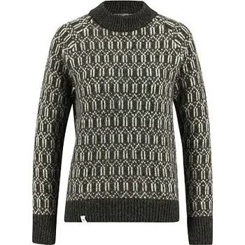Dámský svetr Ulvang Echo Mock sweater Charcoal Melange/Off White XL