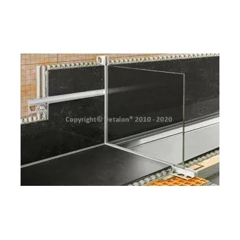 Stavební profil DECO-SG-AE Dekor. profil, hliník stříbrný elox, H=12,5 mm,...