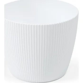 Květináč Plastový květináč Magnolia Jumper 140 mm, bílý