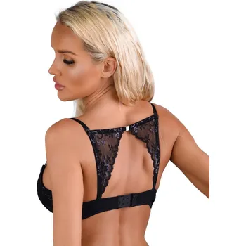 Dámská erotická podprsenka Daring Intimates Day & Night Push-up bra with lace racerback - Black - 80D