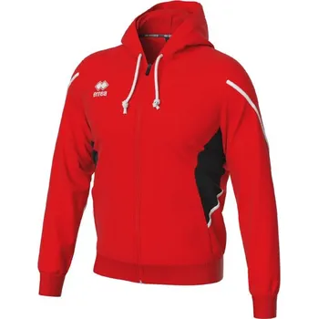 Pánská mikina ERREA mikina s kapucí CLANCY BARVA: červená - černá - bílá, Velikost: M