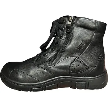 Dámská obuv Kacper 4-595 dámská kožená zimní obuv šíře H černá Barva: Černá, Velikost: 39