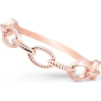 Prsten Cutie Jewellery Moderní prsten z růžového zlata Z5029-X-4 60 mm + 2 měsíce na vrácení zboží