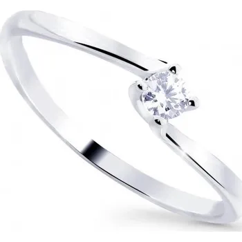 Prsten Cutie Jewellery Něžný třpytivý prsten z bílého zlata Z8013-10-X-2 66 mm + 2 měsíce na vrácení zboží