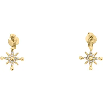 Módní doplněk Pierre Lannier Visací pozlacené náušnice s krystaly Persea BJ21A2211 + 2 měsíce na vrácení zboží