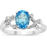 Silvego Stříbrný decentní prsten s topazem Gio Caratti JJJBR24 52 mm + 2 měsíce na vrácení zboží