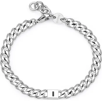 Módní doplněk S'Agapõ Pánský ocelový náramek s písmenem I Monogram SMG19 + 2 měsíce na vrácení zboží