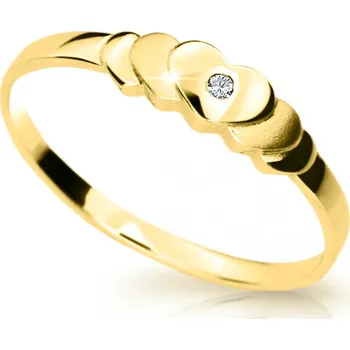 Prsten Cutie Diamonds Krásný prsten ze žlutého zlata s diamantem DZ6813-1876-00-X-1 54 mm + 2 měsíce na vrácení zboží