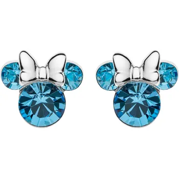 Módní doplněk Disney Třpytivé stříbrné náušnice pecky Minnie Mouse ES00028SMARL.CS + 2 měsíce na vrácení zboží