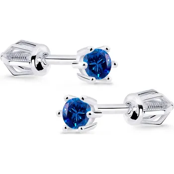 Náušnice Cutie Diamonds Slušivé náušnice z bílého zlata se safíry DZ8012-30-SF-X-2 + 2 měsíce na vrácení zboží